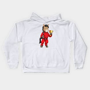 Horse as Champion with Trophy Kids Hoodie